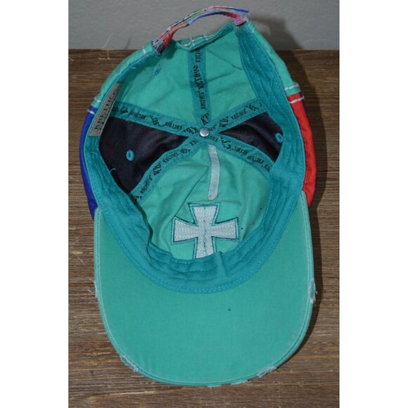 KBETHOS Vintage Rainbow Distressed Cross Baseball Cap Hat Retro Adjustable - Picture 2 of 6
